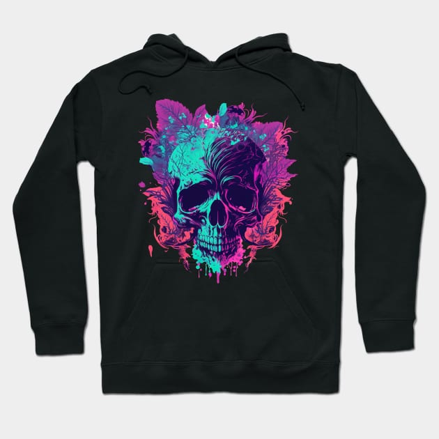 skull 1 Hoodie by retrocolorz